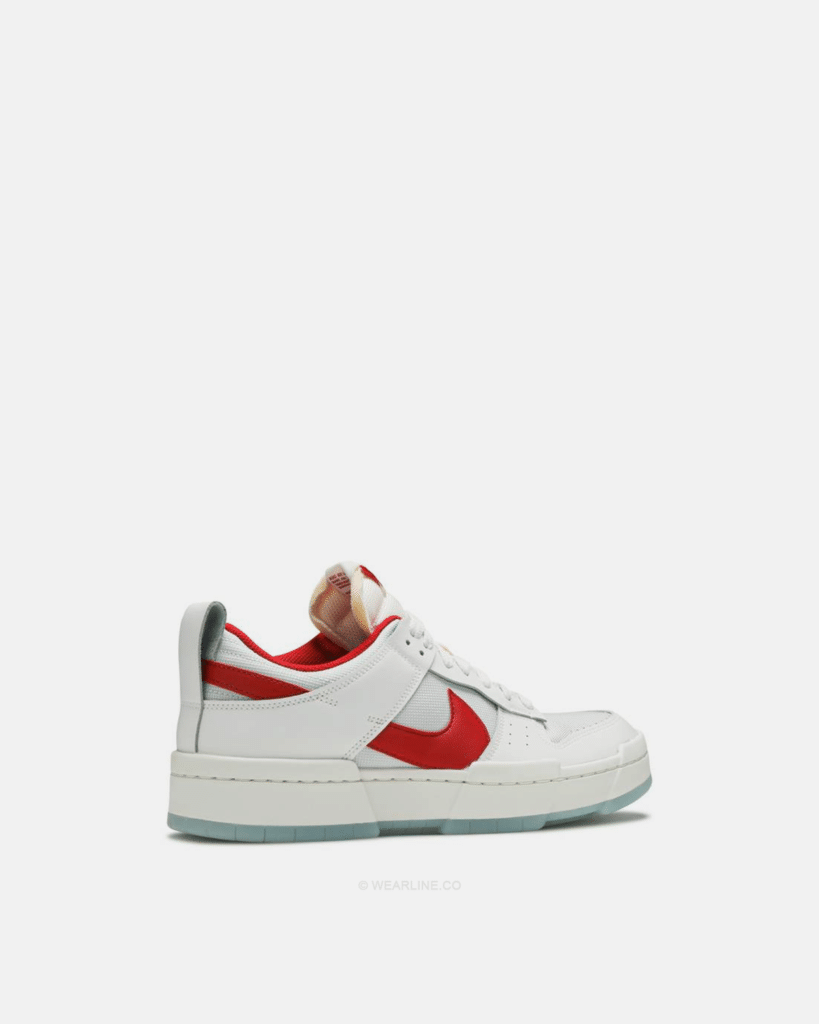 dunk low disrupt red white