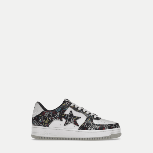 BAPESTA x LOW "BEARBRICK CAMO BLACK"