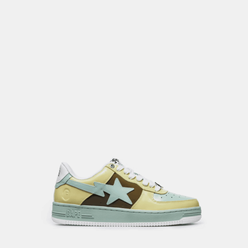 BAPESTA x LOW "NOSTALGIC YELLOW GREEN"
