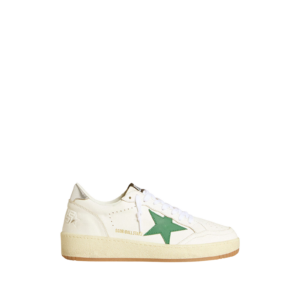 Sneakers Ball Star - Golden Goose - Blanc Vert - vue laterale - Wearline