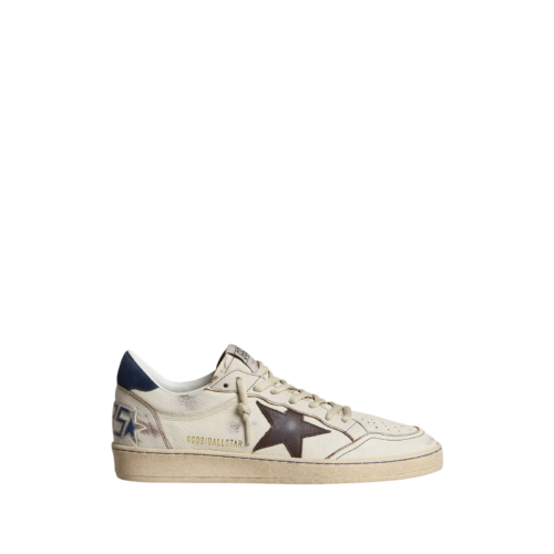 Sneakers Ball Star - Golden Goose - Blanc - vue laterale - Wearline