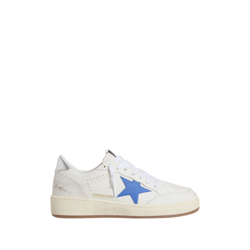 Sneakers Ball Star - Golden Goose - Blanc Rouge - profil - Wearline