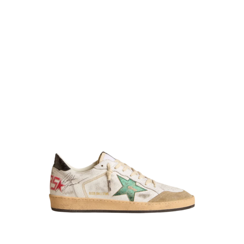 Sneakers Ball Star - Golden Goose - Blanc - finition - Wearline