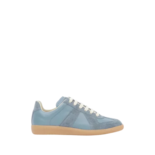 Sneakers Replica « Light Blue » - Maison Margiela - Bleu - details - Wearline